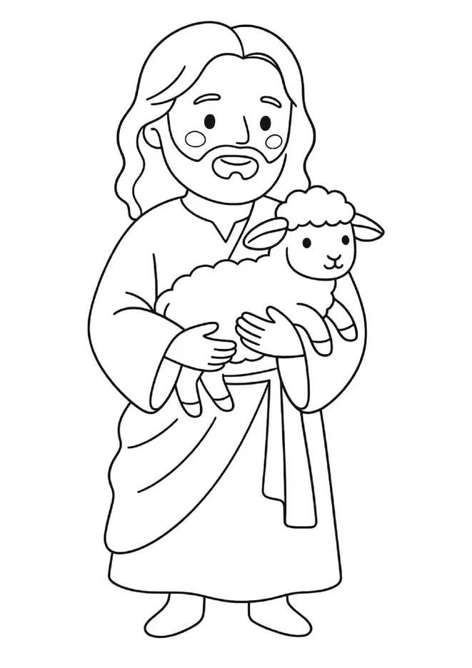 desenhos de jesus para colorir e imprimir para imprimir e colorir - imagem 7